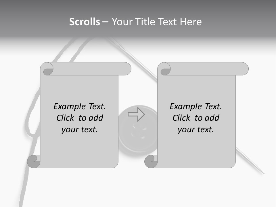 String Closeup Work PowerPoint Template