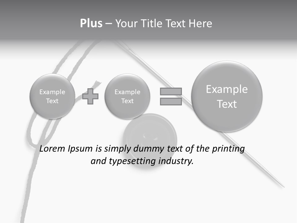 String Closeup Work PowerPoint Template