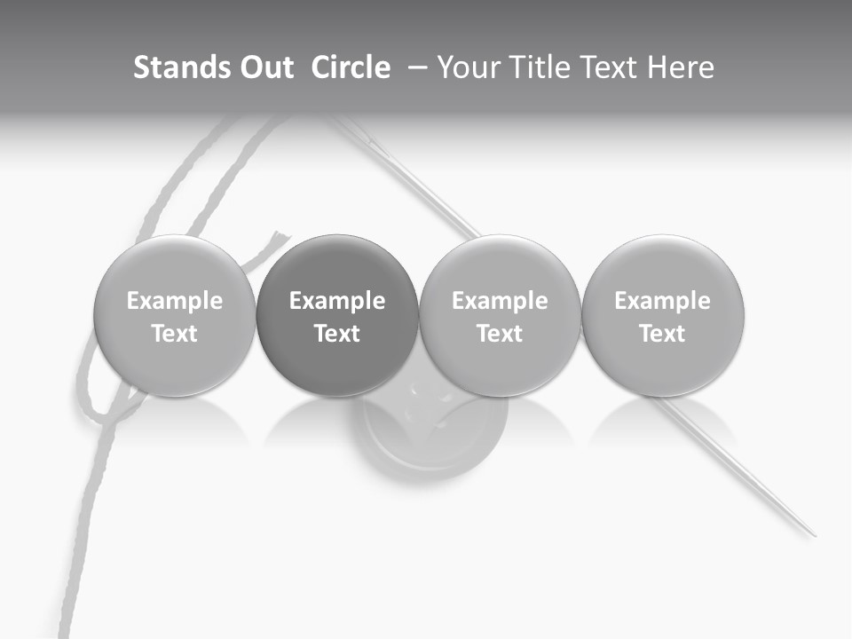 String Closeup Work PowerPoint Template