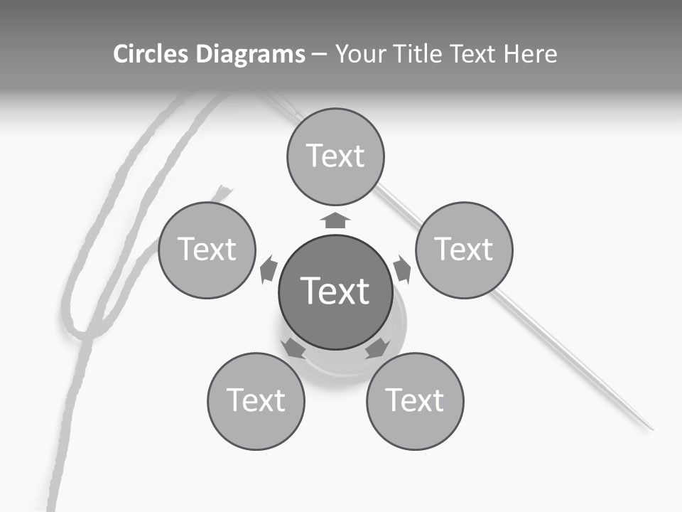 String Closeup Work PowerPoint Template