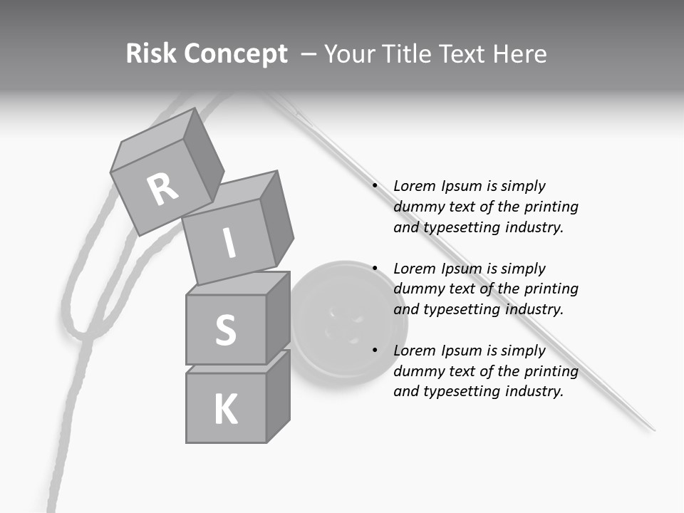 String Closeup Work PowerPoint Template