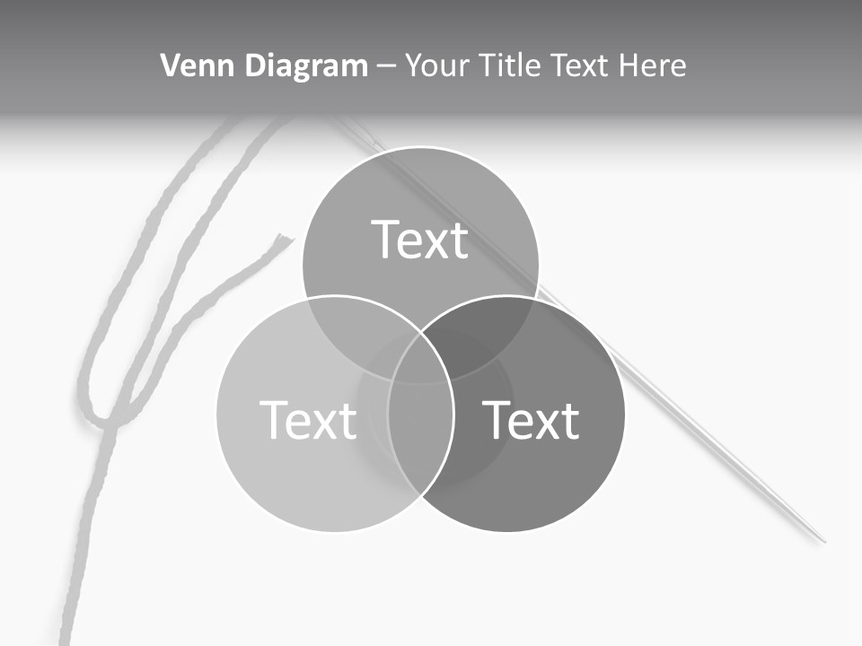 String Closeup Work PowerPoint Template