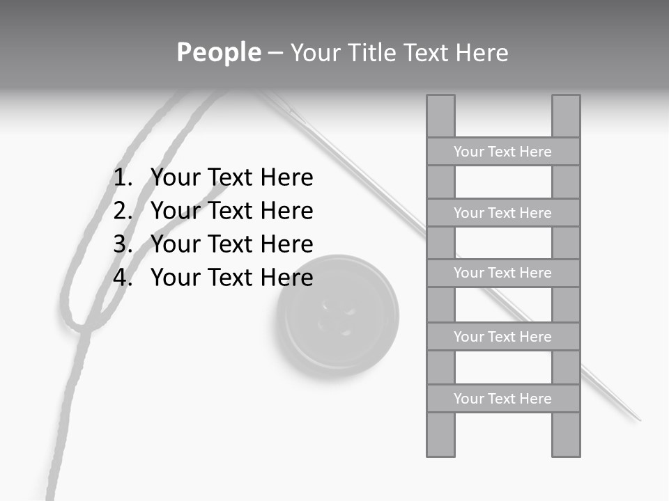 String Closeup Work PowerPoint Template