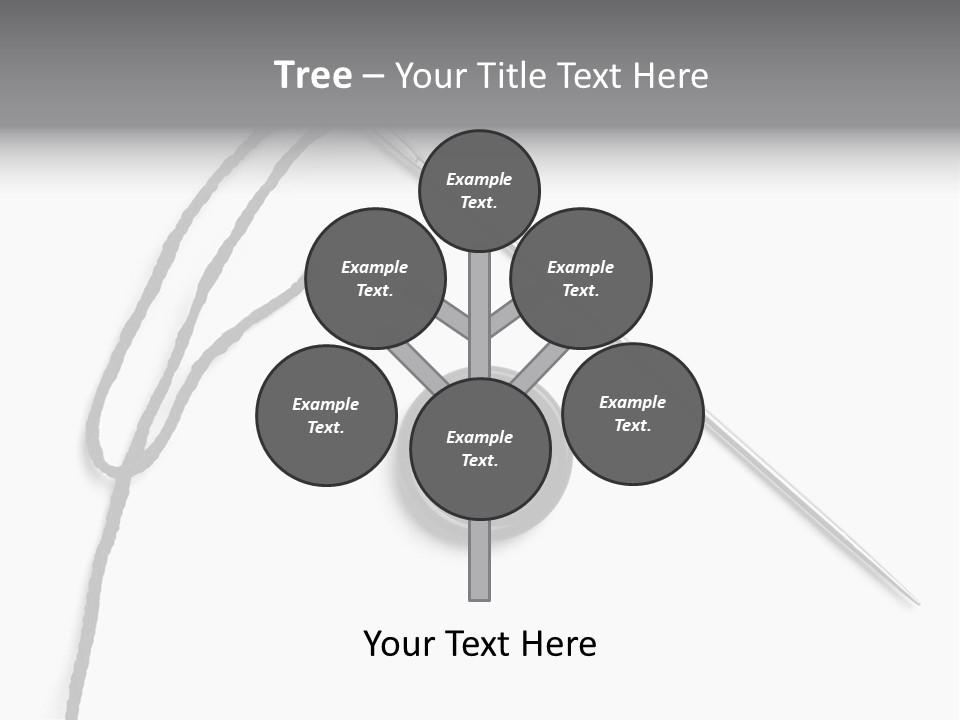 String Closeup Work PowerPoint Template