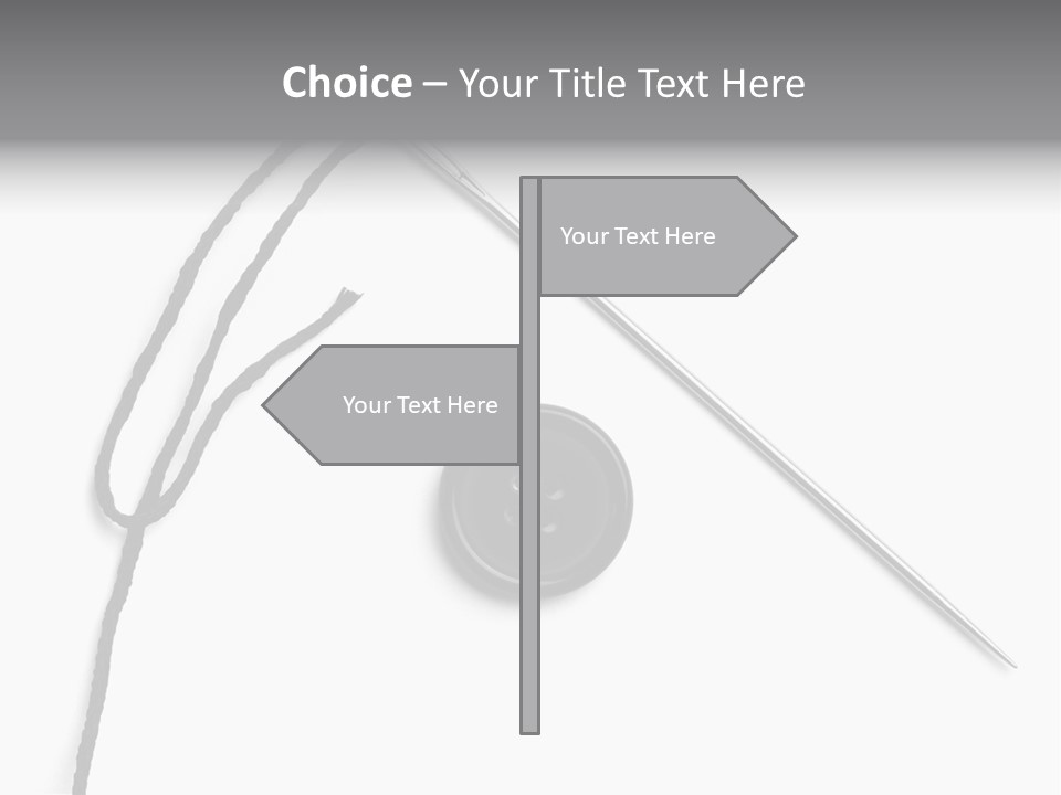 String Closeup Work PowerPoint Template