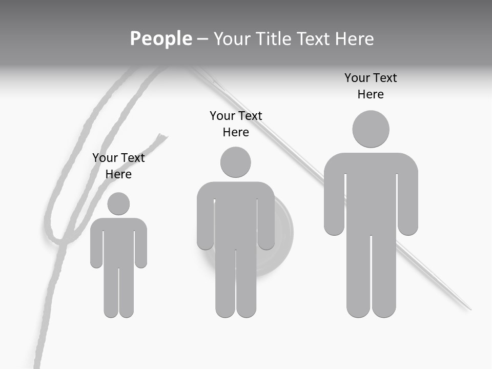 String Closeup Work PowerPoint Template