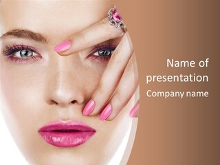 Fingers Fashion Elegance PowerPoint Template