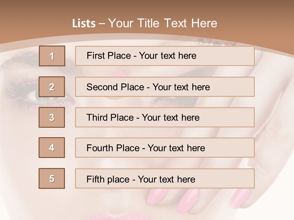 Fingers Fashion Elegance PowerPoint Template