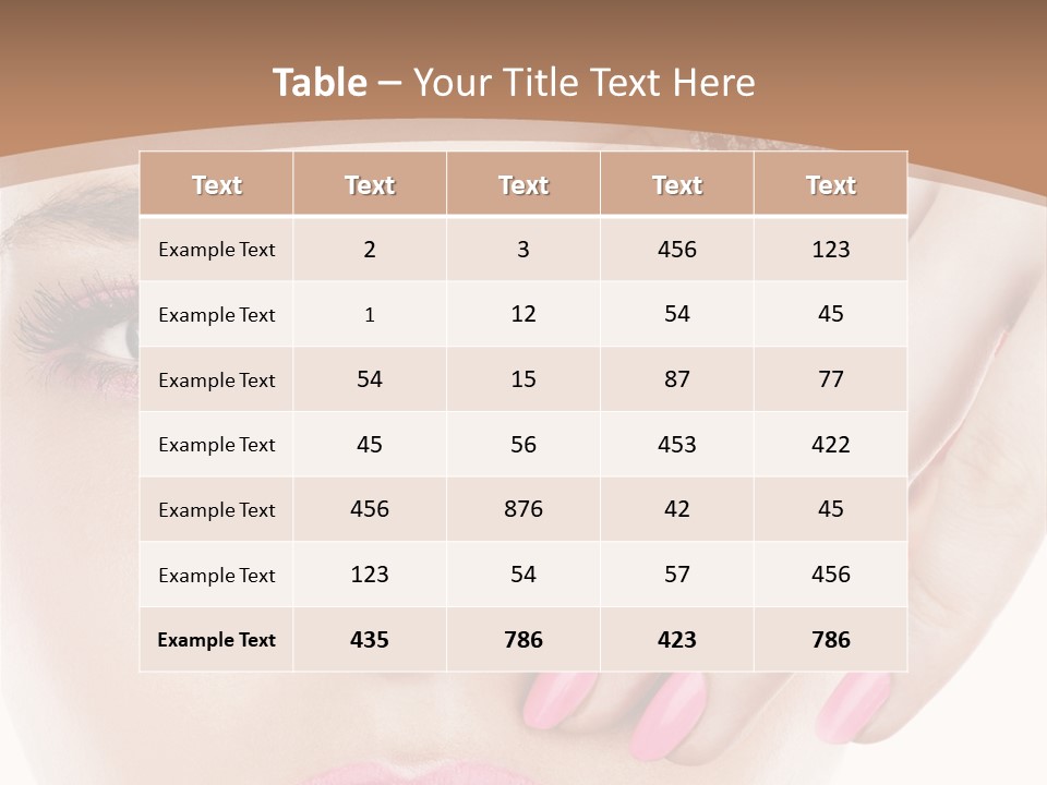 Fingers Fashion Elegance PowerPoint Template