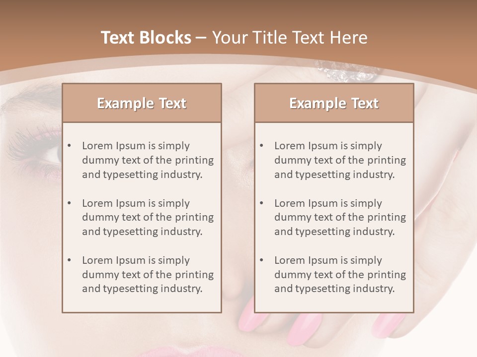 Fingers Fashion Elegance PowerPoint Template