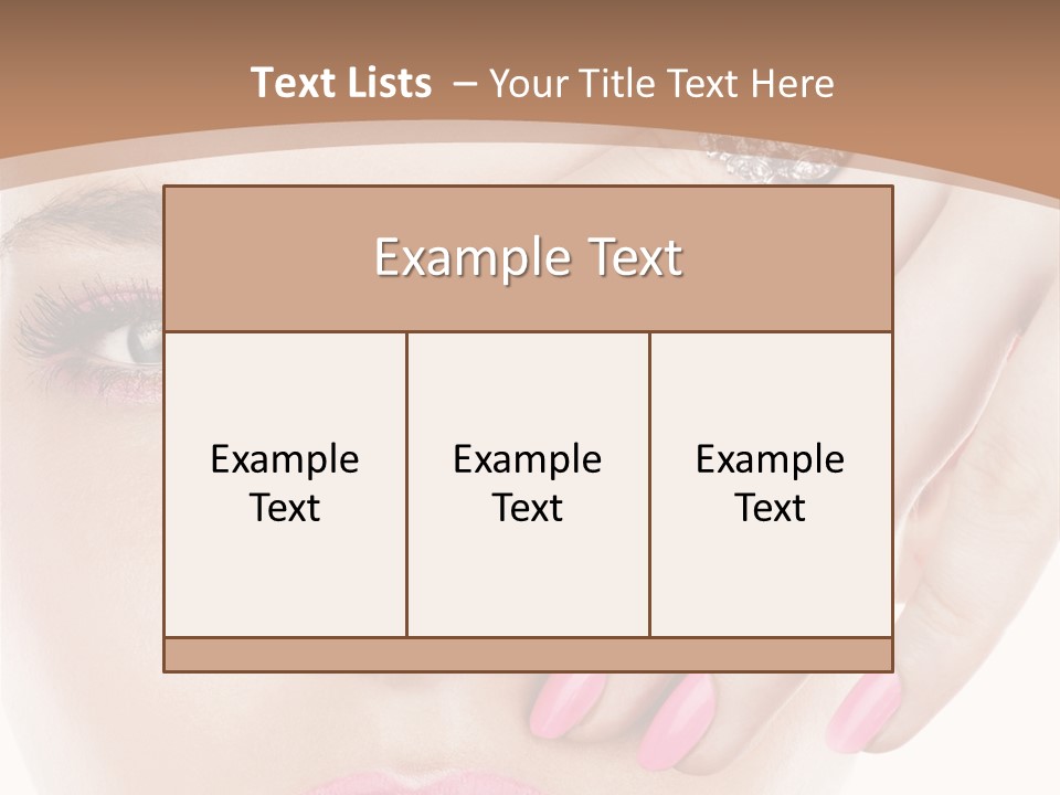 Fingers Fashion Elegance PowerPoint Template