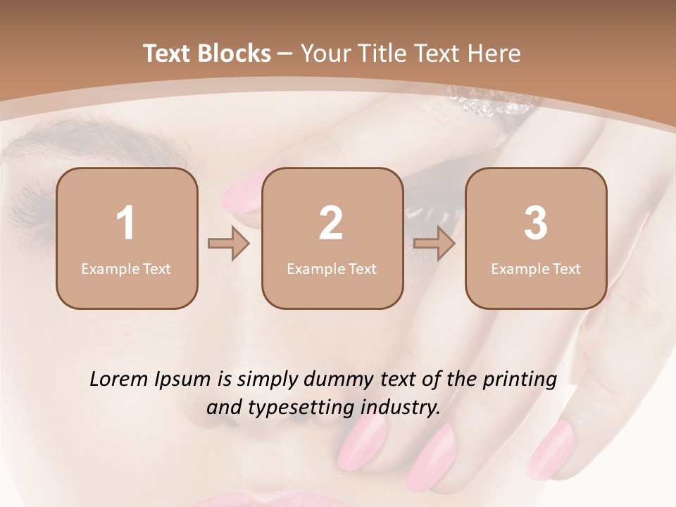 Fingers Fashion Elegance PowerPoint Template