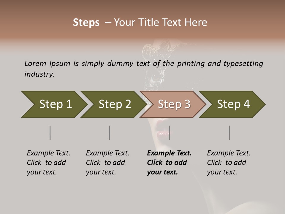 Mask Only Head PowerPoint Template