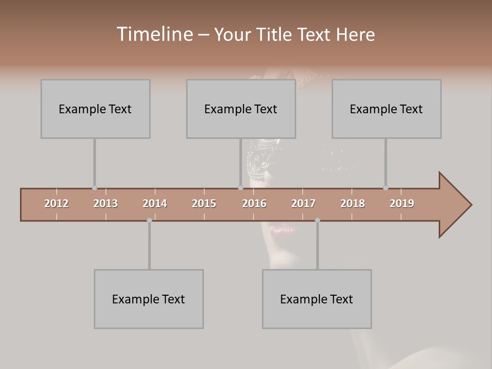 Mask Only Head PowerPoint Template
