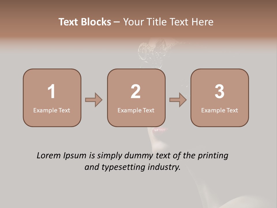 Mask Only Head PowerPoint Template