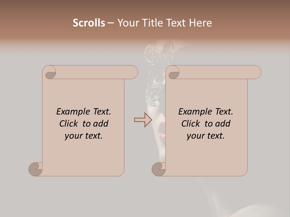 Mask Only Head PowerPoint Template