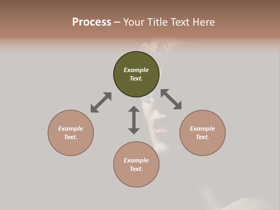 Mask Only Head PowerPoint Template