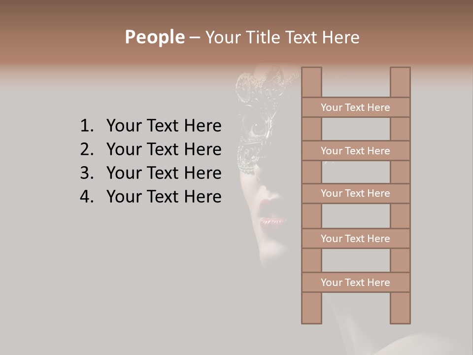 Mask Only Head PowerPoint Template