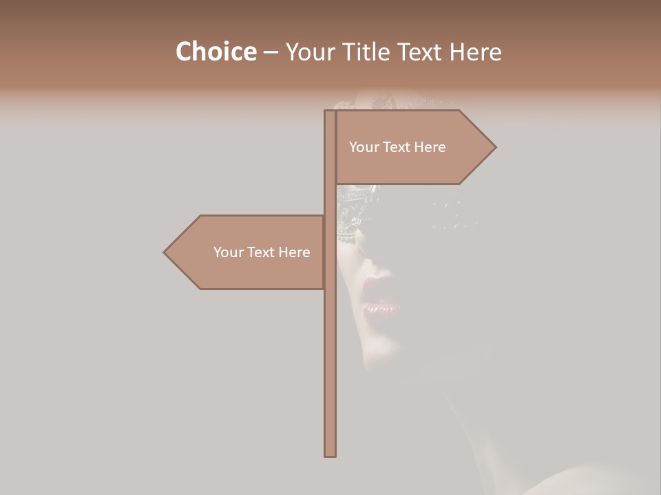 Mask Only Head PowerPoint Template