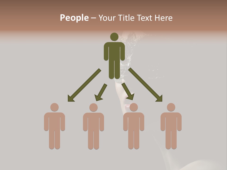 Mask Only Head PowerPoint Template