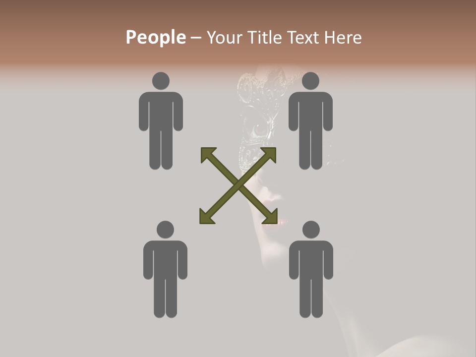 Mask Only Head PowerPoint Template