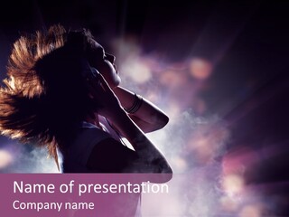 Tune Beauty Posing PowerPoint Template