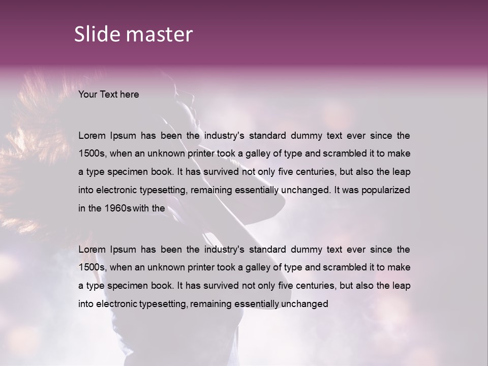 Tune Beauty Posing PowerPoint Template