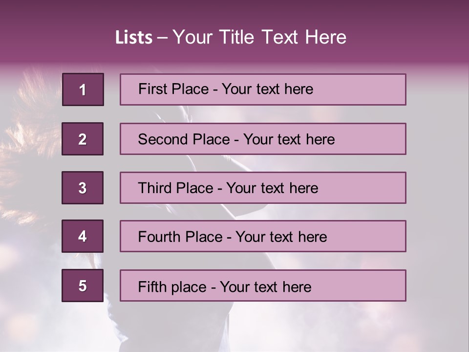 Tune Beauty Posing PowerPoint Template