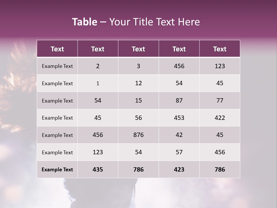 Tune Beauty Posing PowerPoint Template