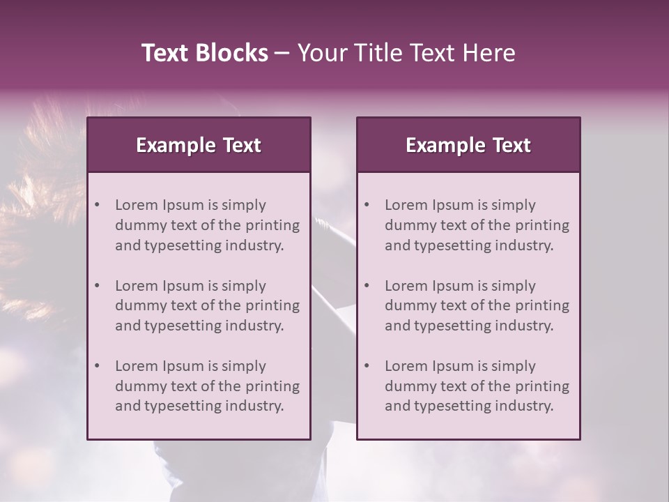 Tune Beauty Posing PowerPoint Template