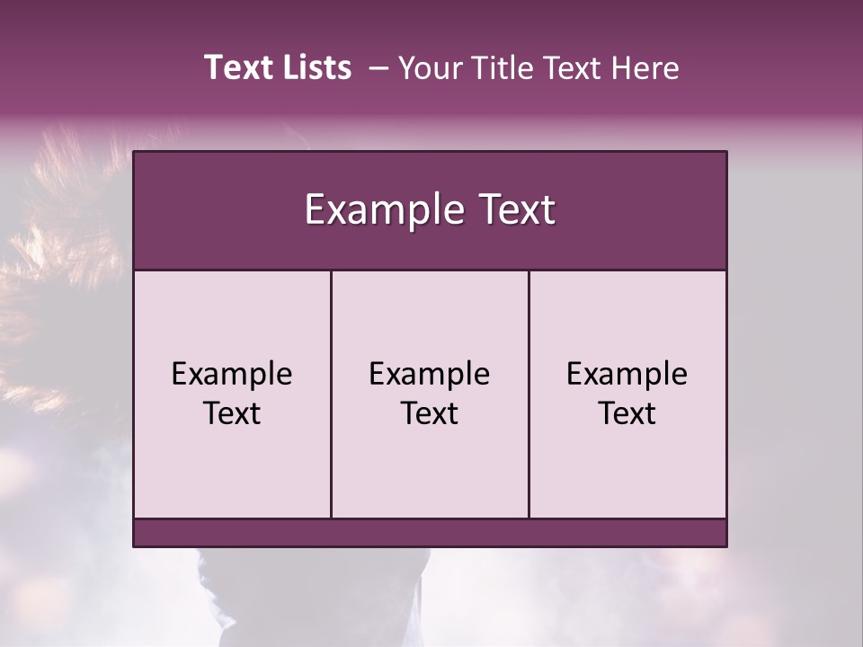 Tune Beauty Posing PowerPoint Template