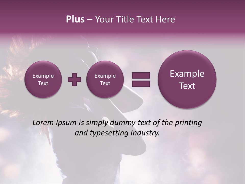 Tune Beauty Posing PowerPoint Template