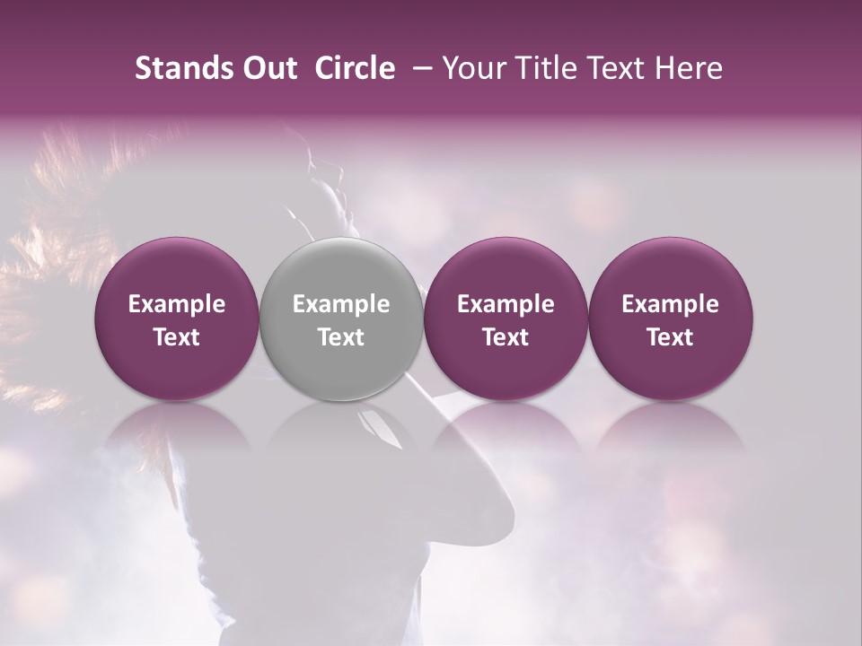 Tune Beauty Posing PowerPoint Template