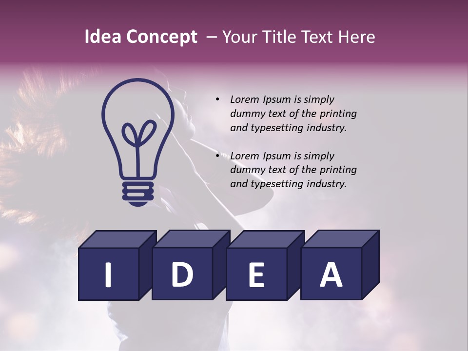 Tune Beauty Posing PowerPoint Template