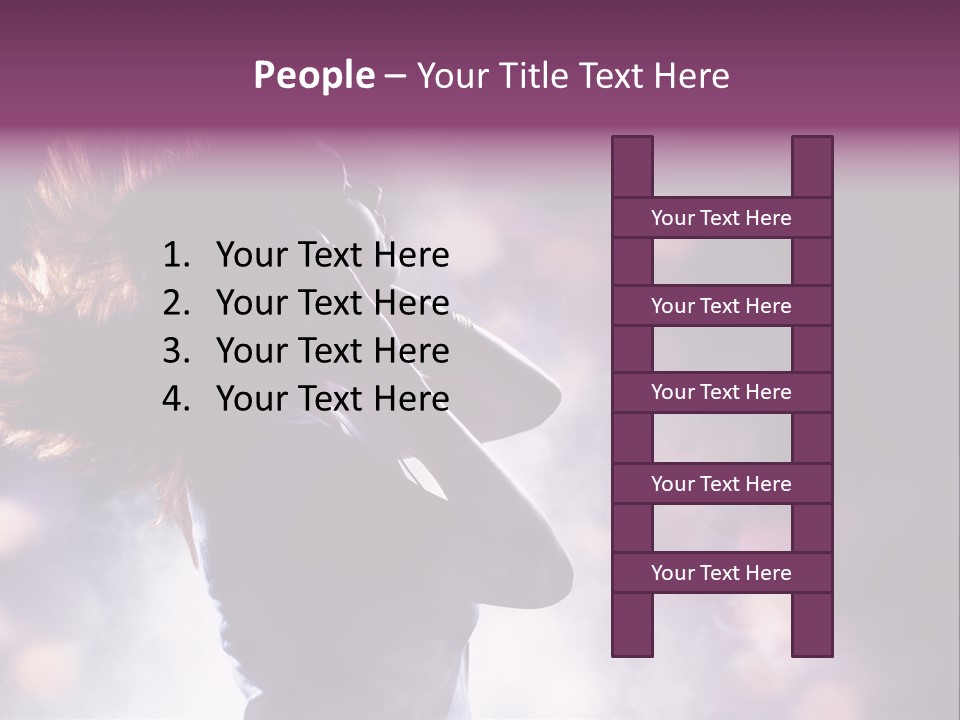 Tune Beauty Posing PowerPoint Template