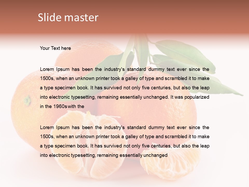 Sugary Food White PowerPoint Template