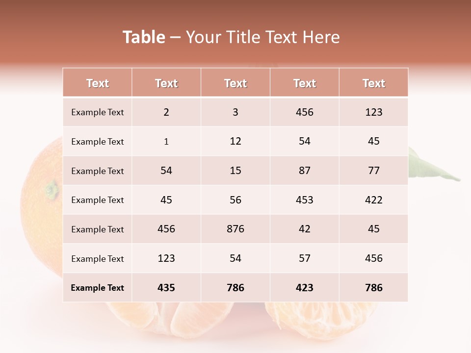Sugary Food White PowerPoint Template