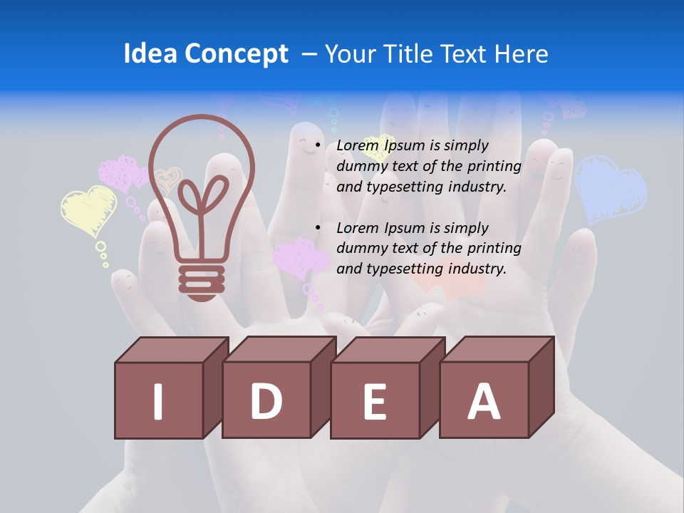 Love Happy Smile PowerPoint Template