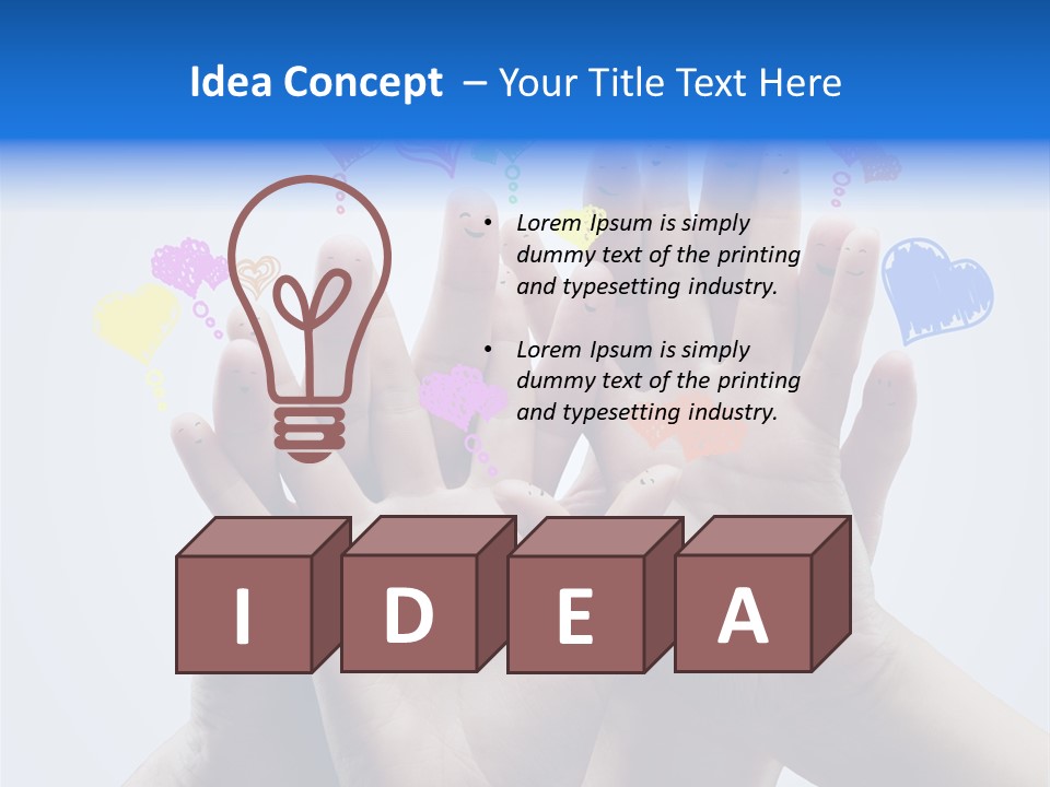 Creative Team Icon PowerPoint Template