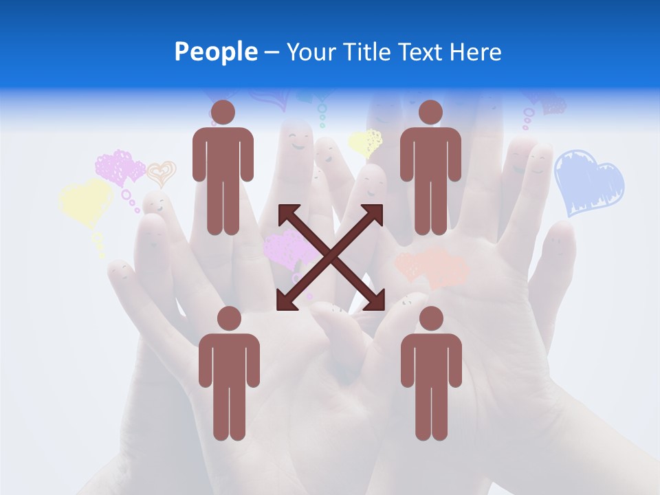 Creative Team Icon PowerPoint Template