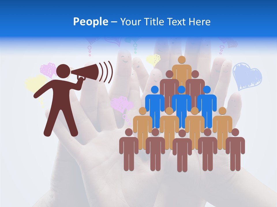 Creative Team Icon PowerPoint Template