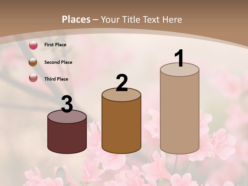 Selective Focus Pink Nature PowerPoint Template