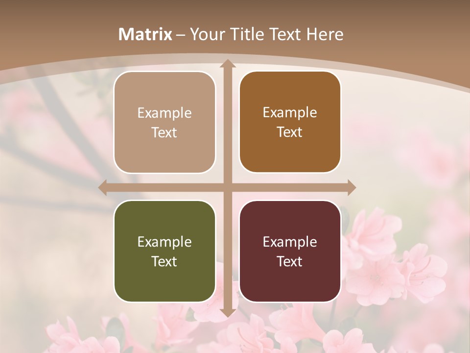 Selective Focus Pink Nature PowerPoint Template