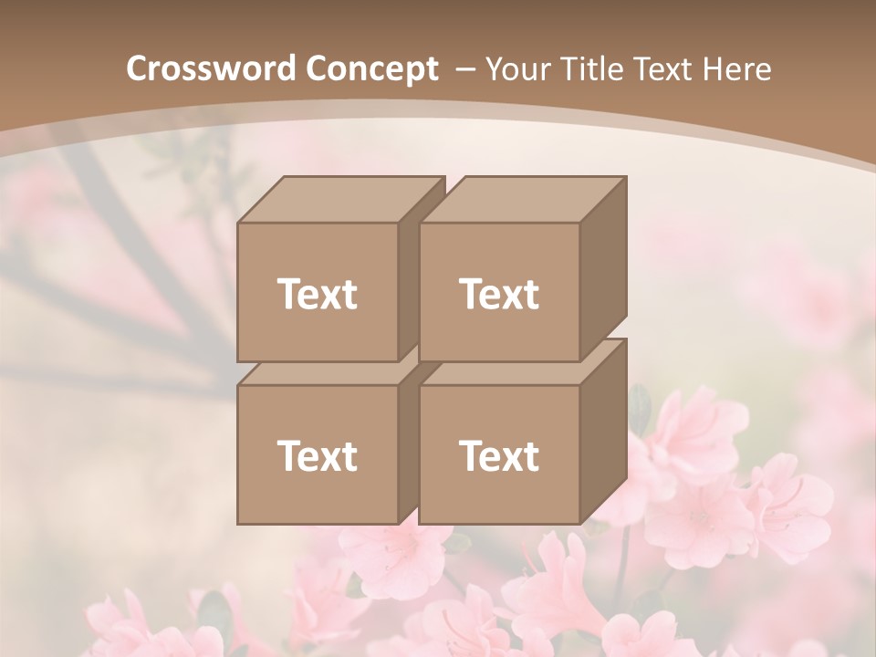 Selective Focus Pink Nature PowerPoint Template