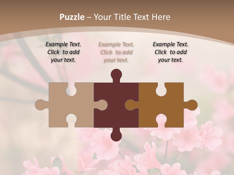 Selective Focus Pink Nature PowerPoint Template