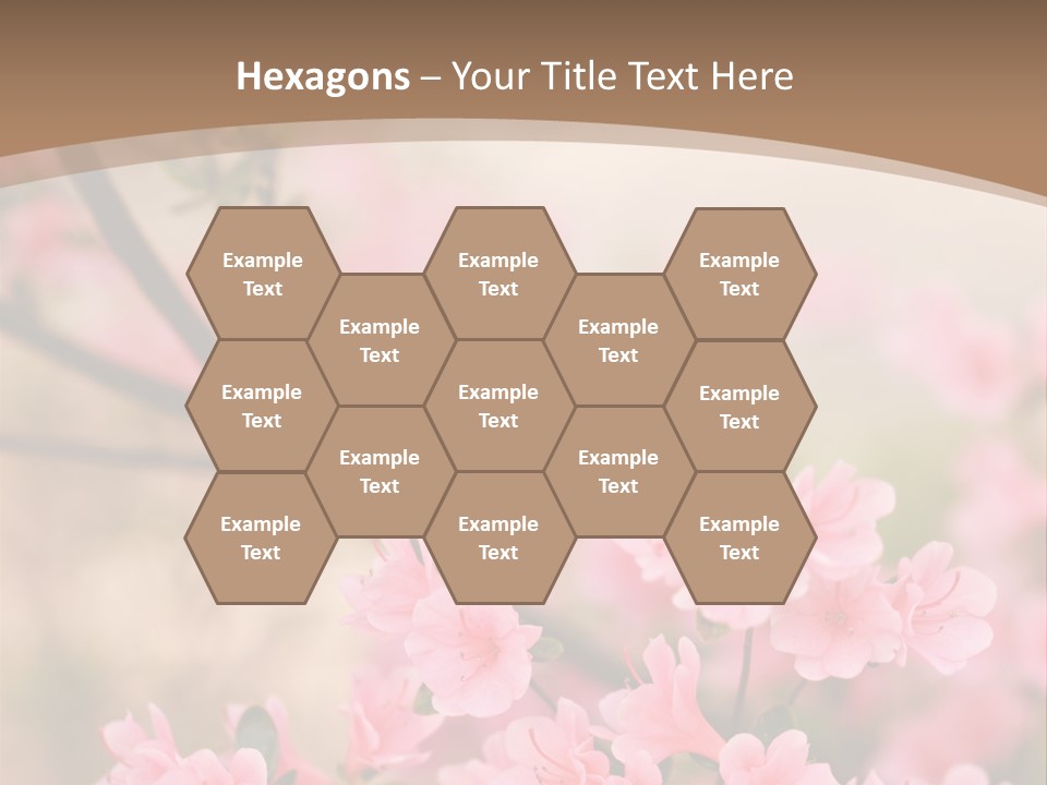 Selective Focus Pink Nature PowerPoint Template