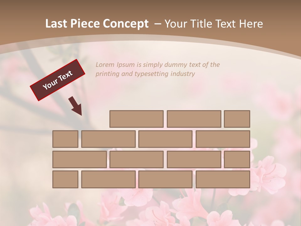 Selective Focus Pink Nature PowerPoint Template