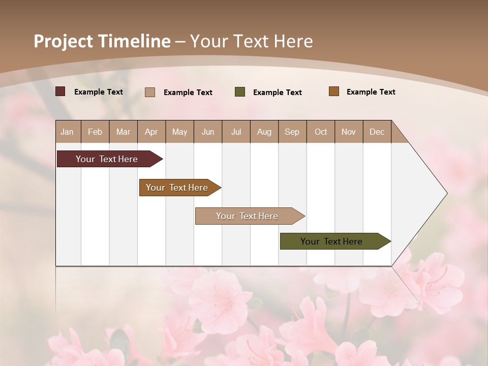 Selective Focus Pink Nature PowerPoint Template