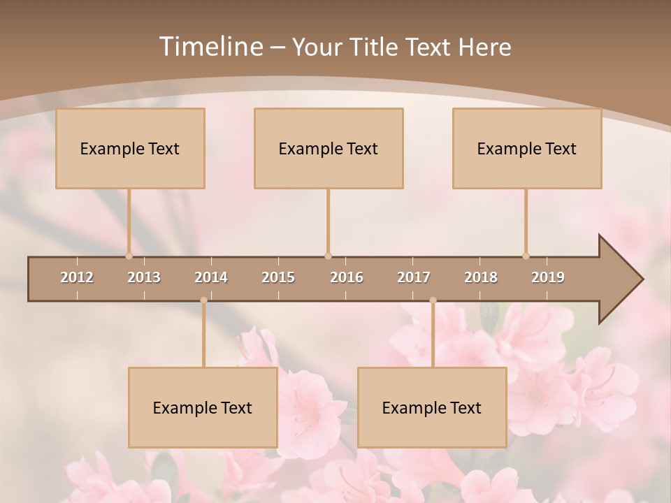 Selective Focus Pink Nature PowerPoint Template