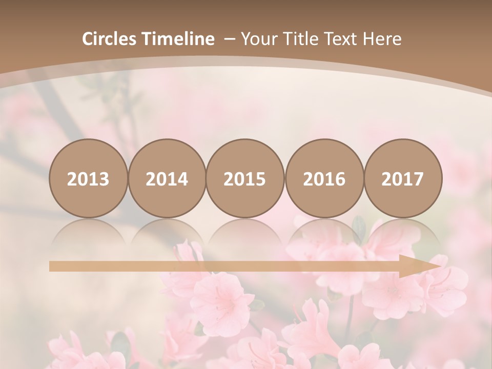 Selective Focus Pink Nature PowerPoint Template